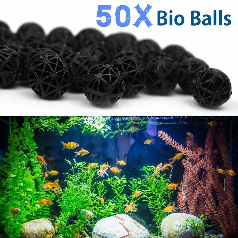 Planted Aquarium Fertilizer - 50 Stück 16mm Aquarium Bio-Filterbälle Fischbecken