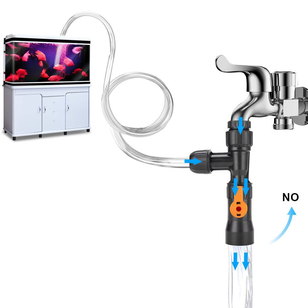 Planted Aquarium Cleaning - Eimerfreier Aquarium-Wasserwechsler, Reinigungswerkzeuge für Aquarien, Siphon,