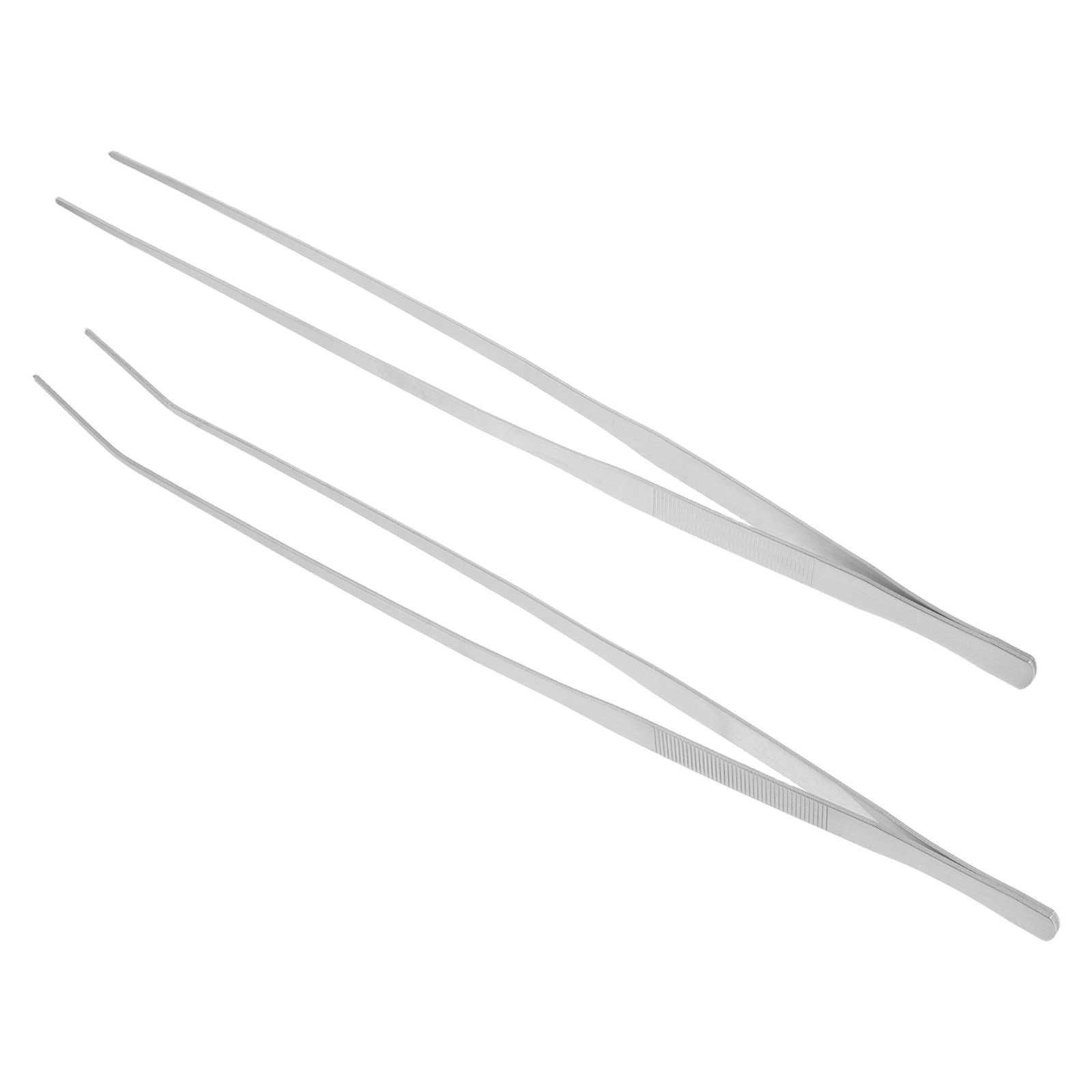 Planted Aquarium Tips - 2 Stück Lange Pinzetten aus Edelstahl