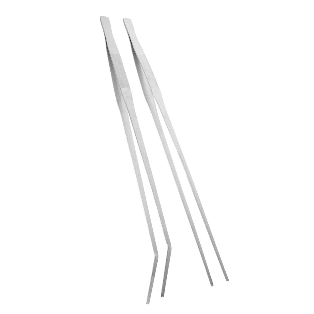 Planted Aquarium Tips - 2 Stück Metall-Aquarium-Pinzetten, lange Fütterungswerkzeuge für