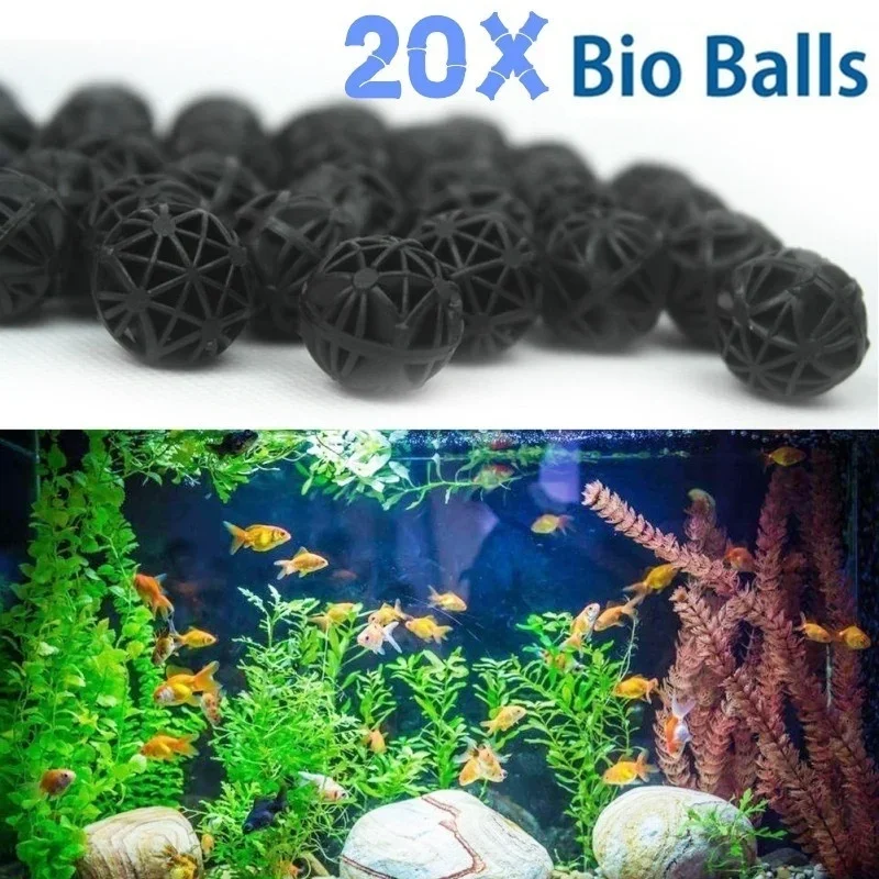 Planted Aquarium Fertilizer - 20 Stück 16mm Aquarium Bio-Bälle Filtermedien