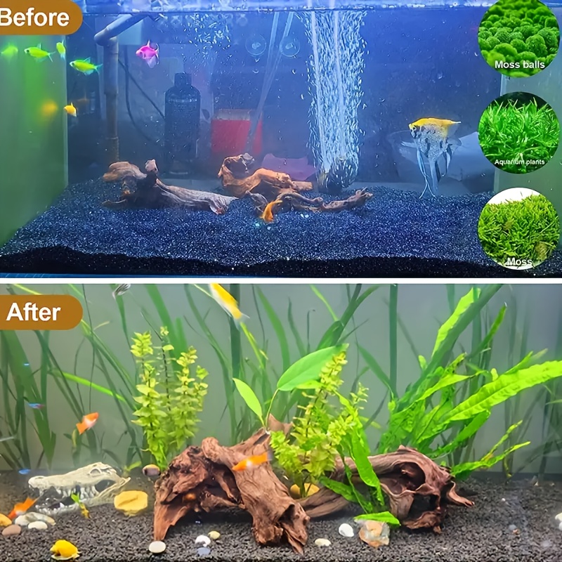 Planted Aquarium With Driftwood - 1 Stück Zufälliger Stil Natürliches Sinkbares