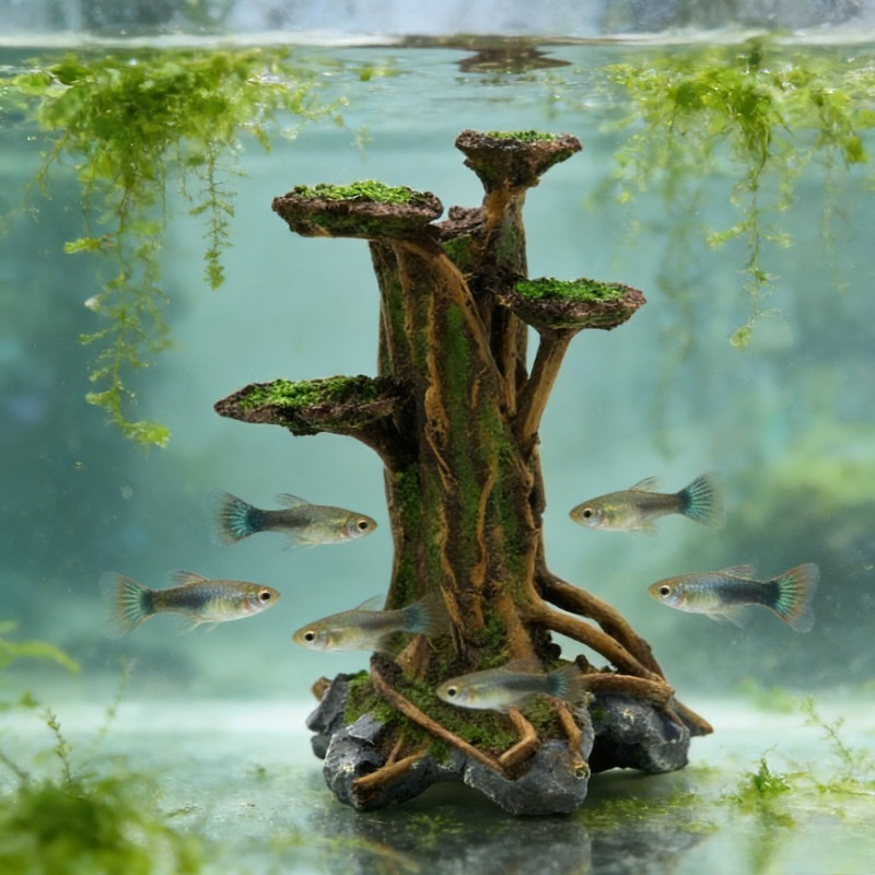 Künstlicher Moosbaum, Treibhol – Planted Aquarium With Driftwood Bewertung und Preis